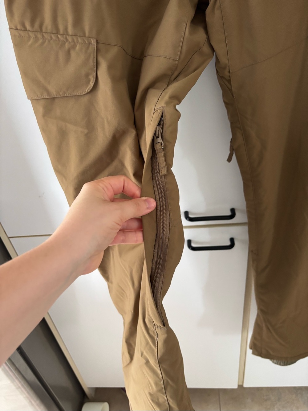 Quiksilver Utility Snow Pants Unisex Brown Ski Snowboard Men Small Winter Hiking - Picture 4 of 12
